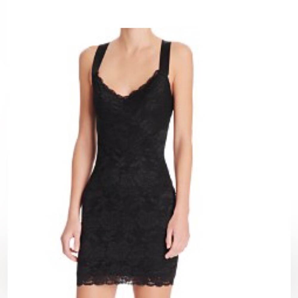 Guess LBD Jessica black lace dress with open back